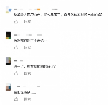 岳阳举行“一市一款”校服看样会,网友建议借鉴株洲治理经验